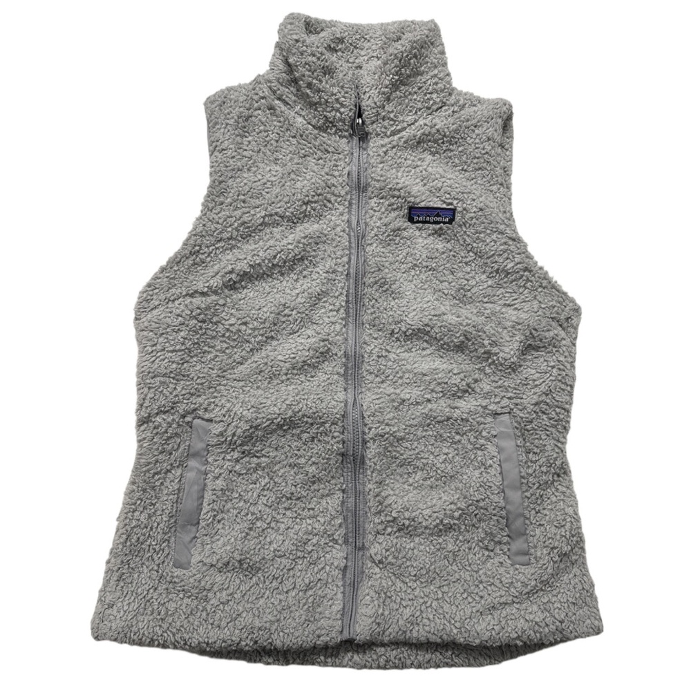 '18 PATAGONIA women's grey los gatos fleece vest, M.